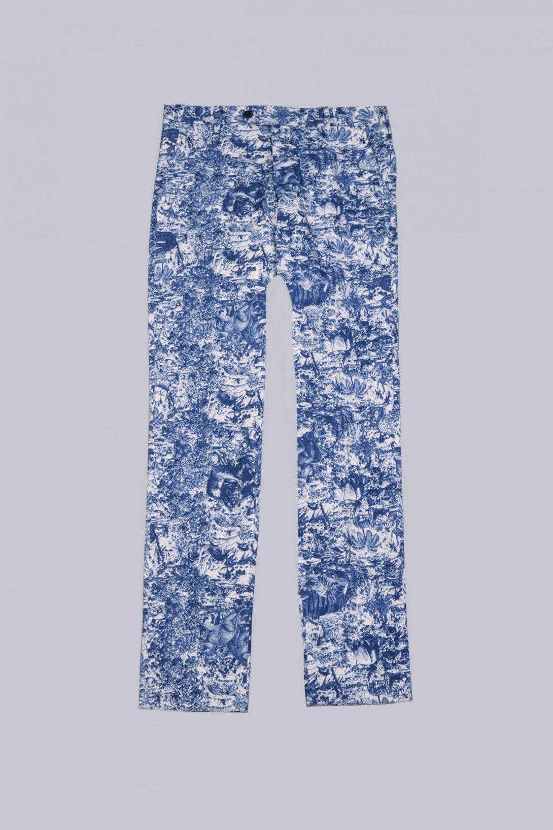 jungle toile pants navy - soloio