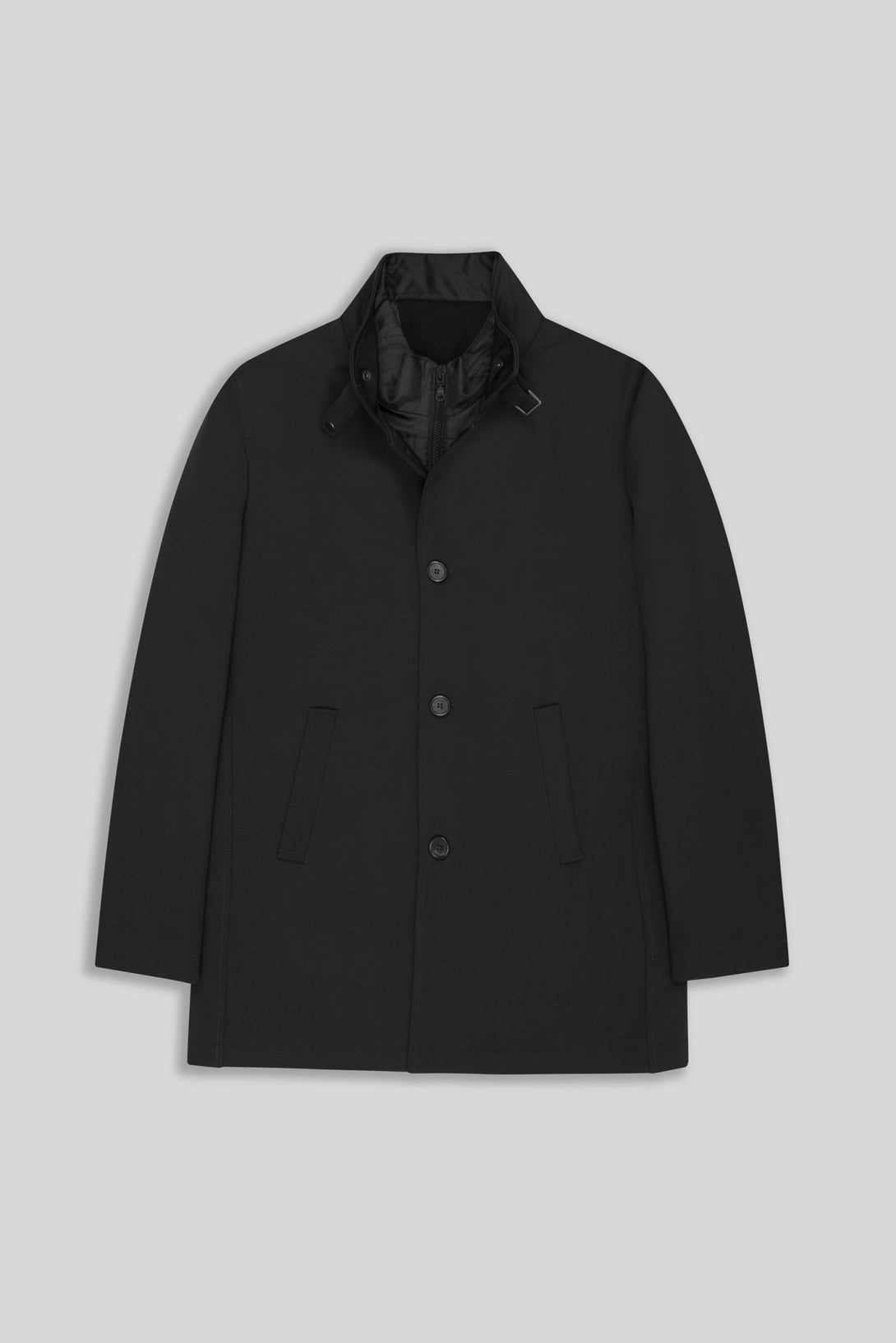 leo nero coat - soloio