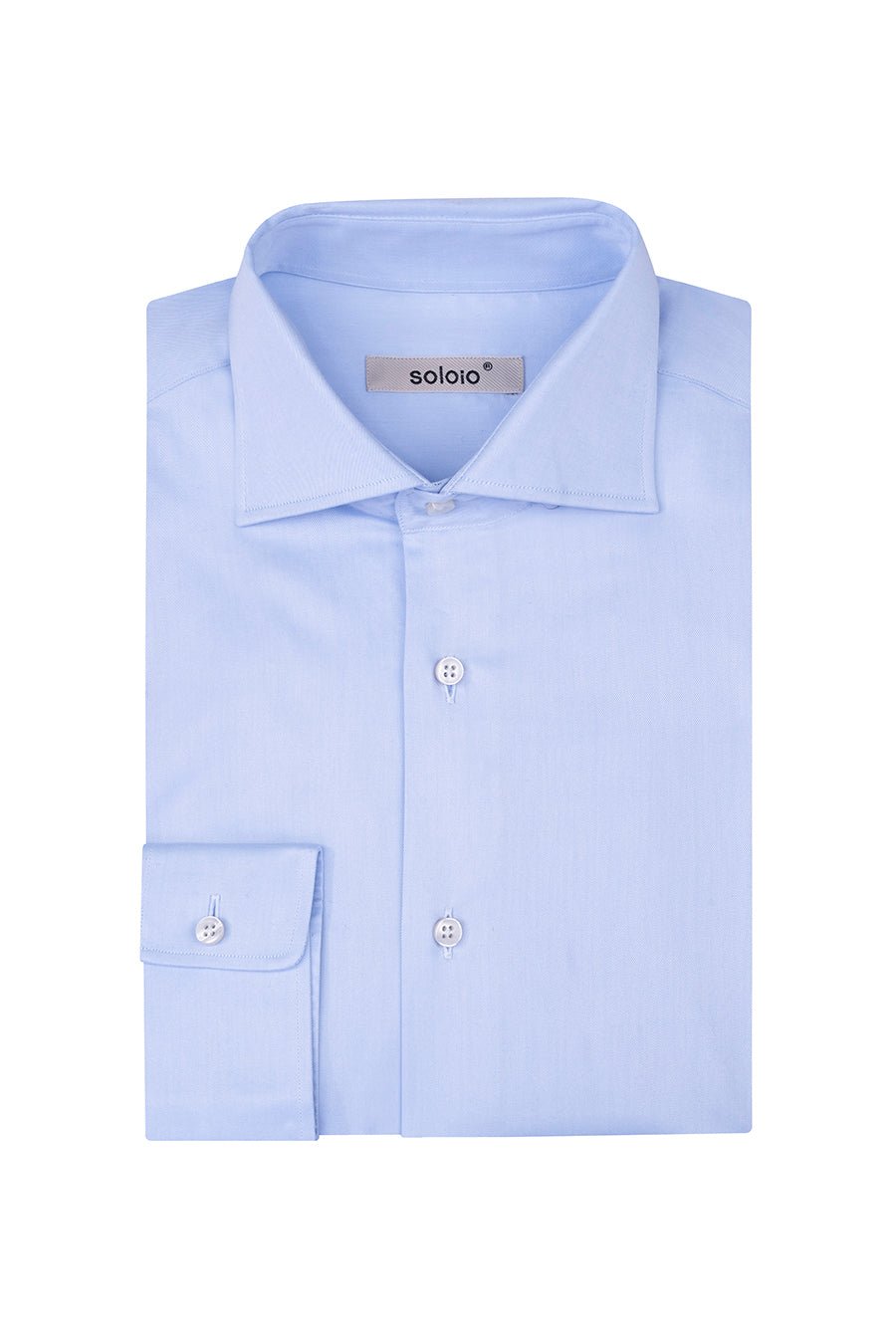 light blue cotton shirt - soloio