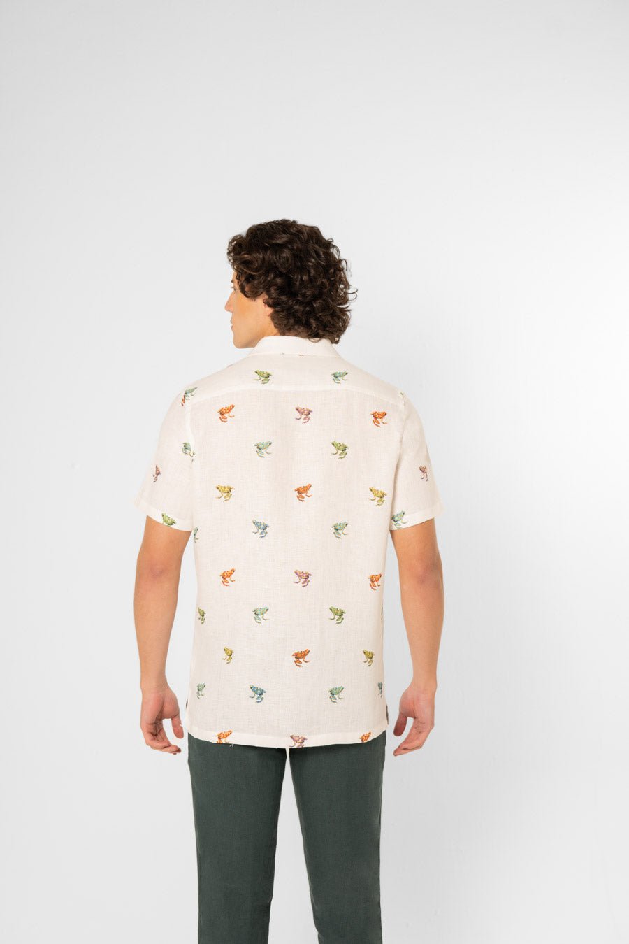 linen frog shirt mc - soloio