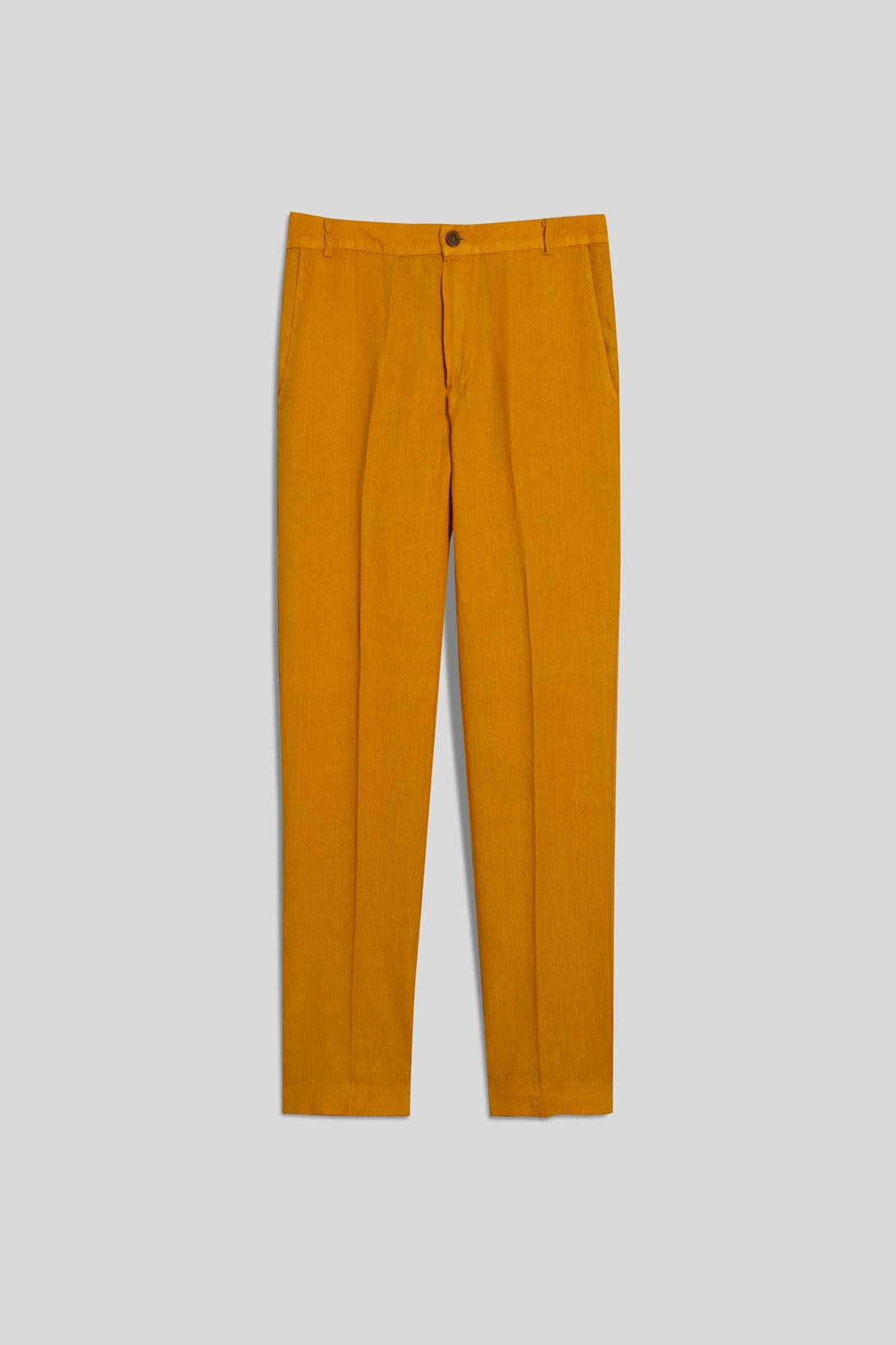 linen pants donato mustard - soloio