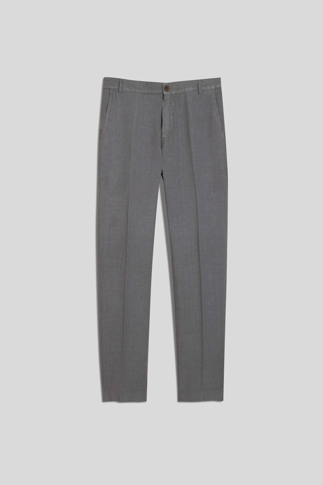 linen pants donato smoke - soloio