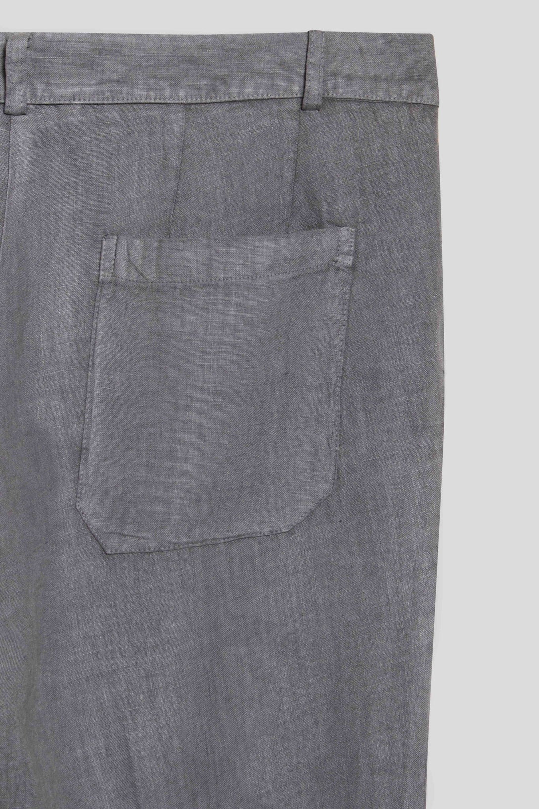 linen pants donato smoke - soloio