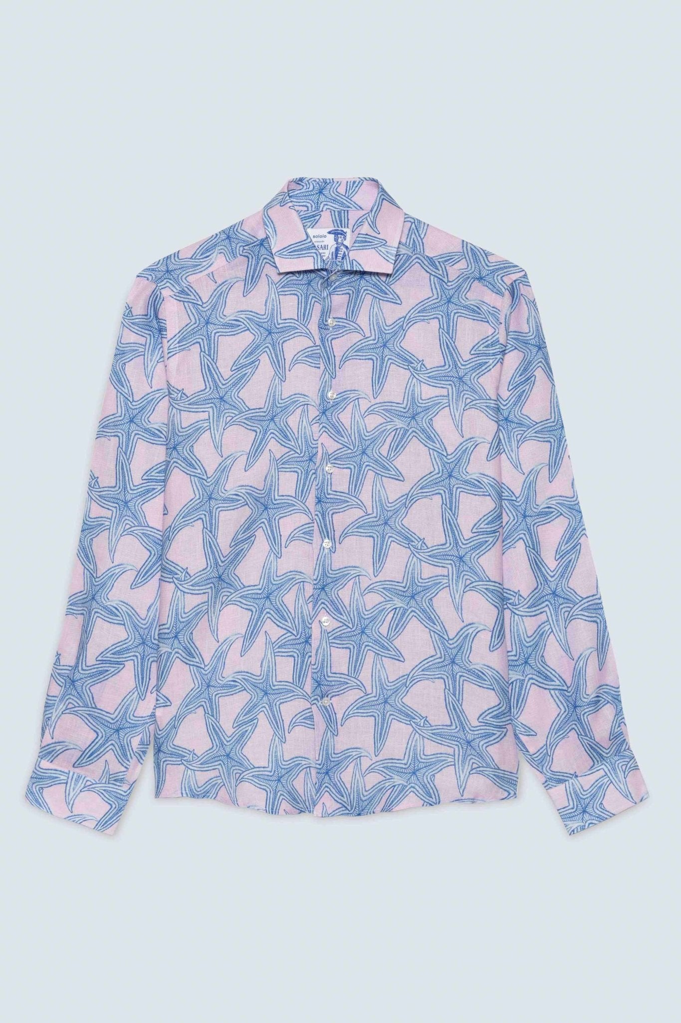 linen shirt Stella pink - soloio