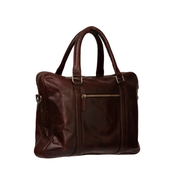bronw leather briefcase