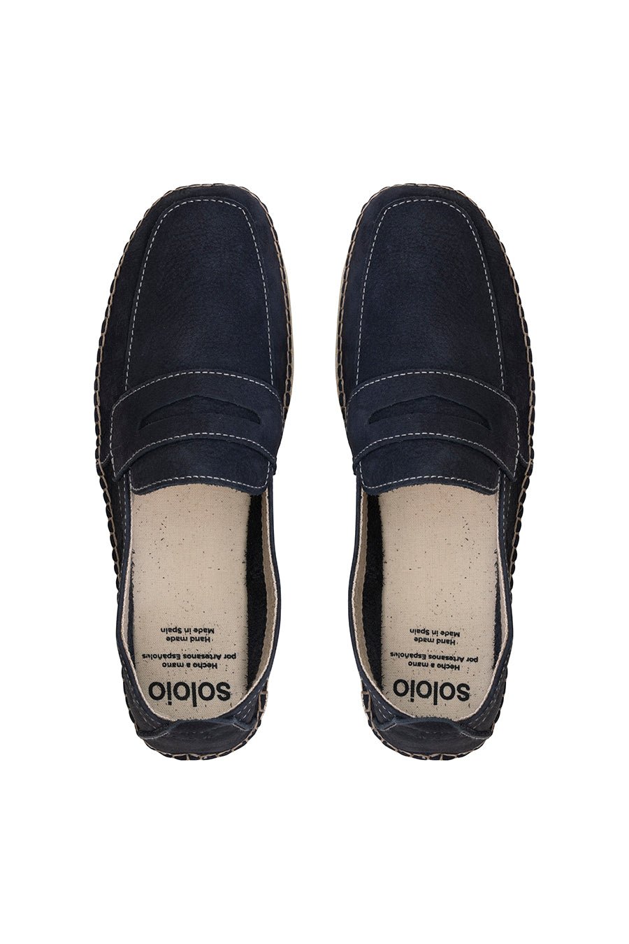 masked espadrille navy - soloio