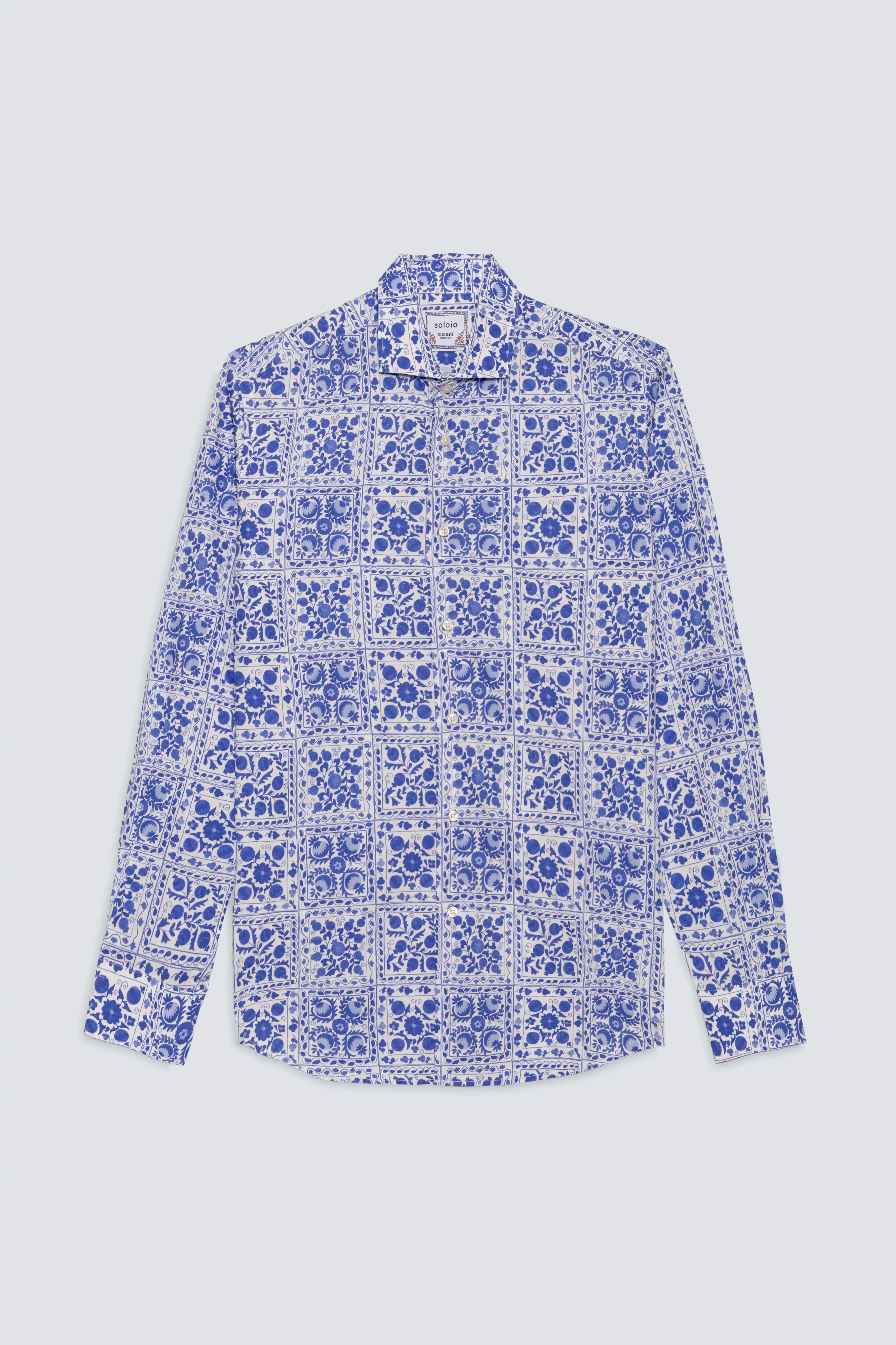 men’s cotton shirt white ferghana