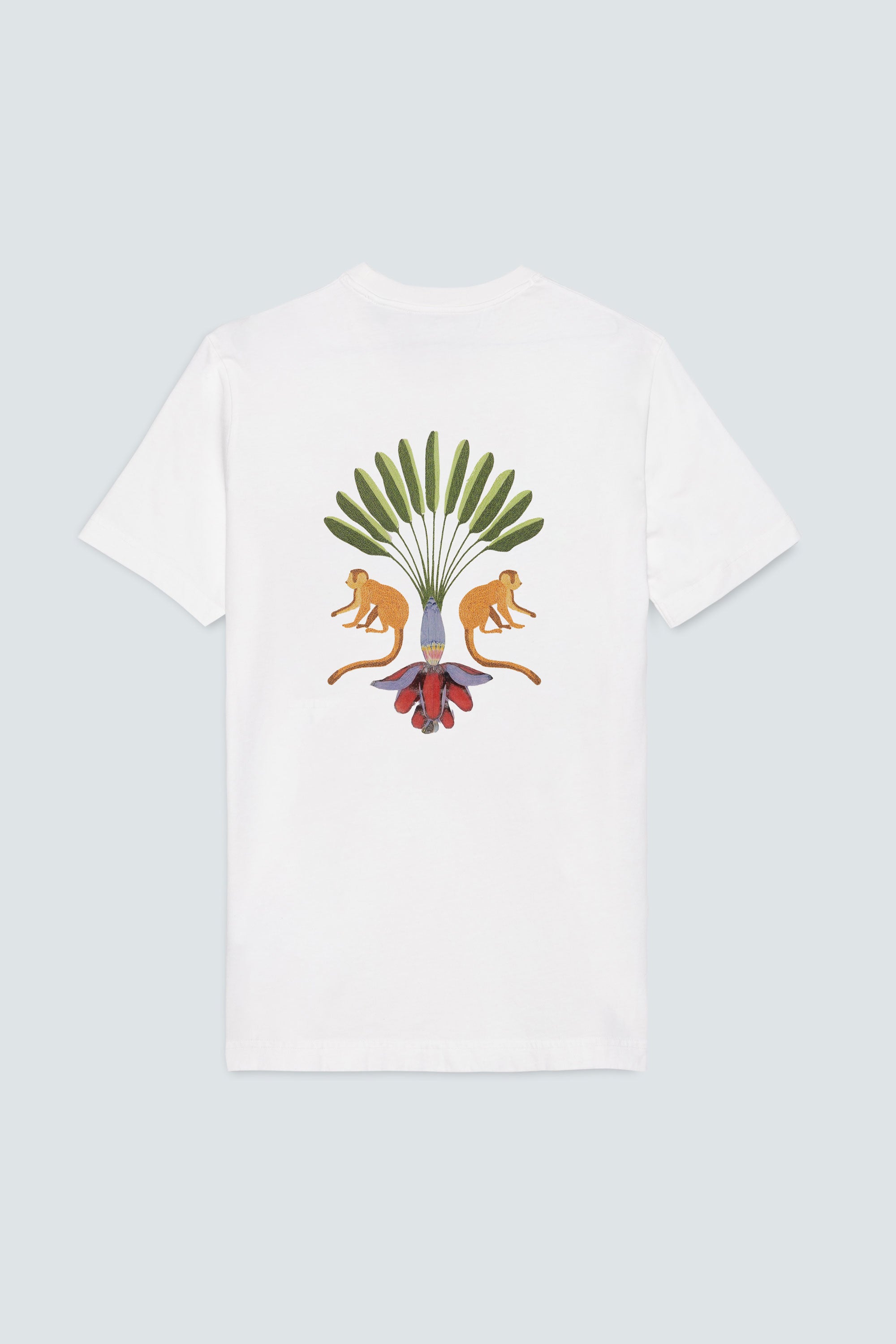 men’s cotton t-shirt white titi