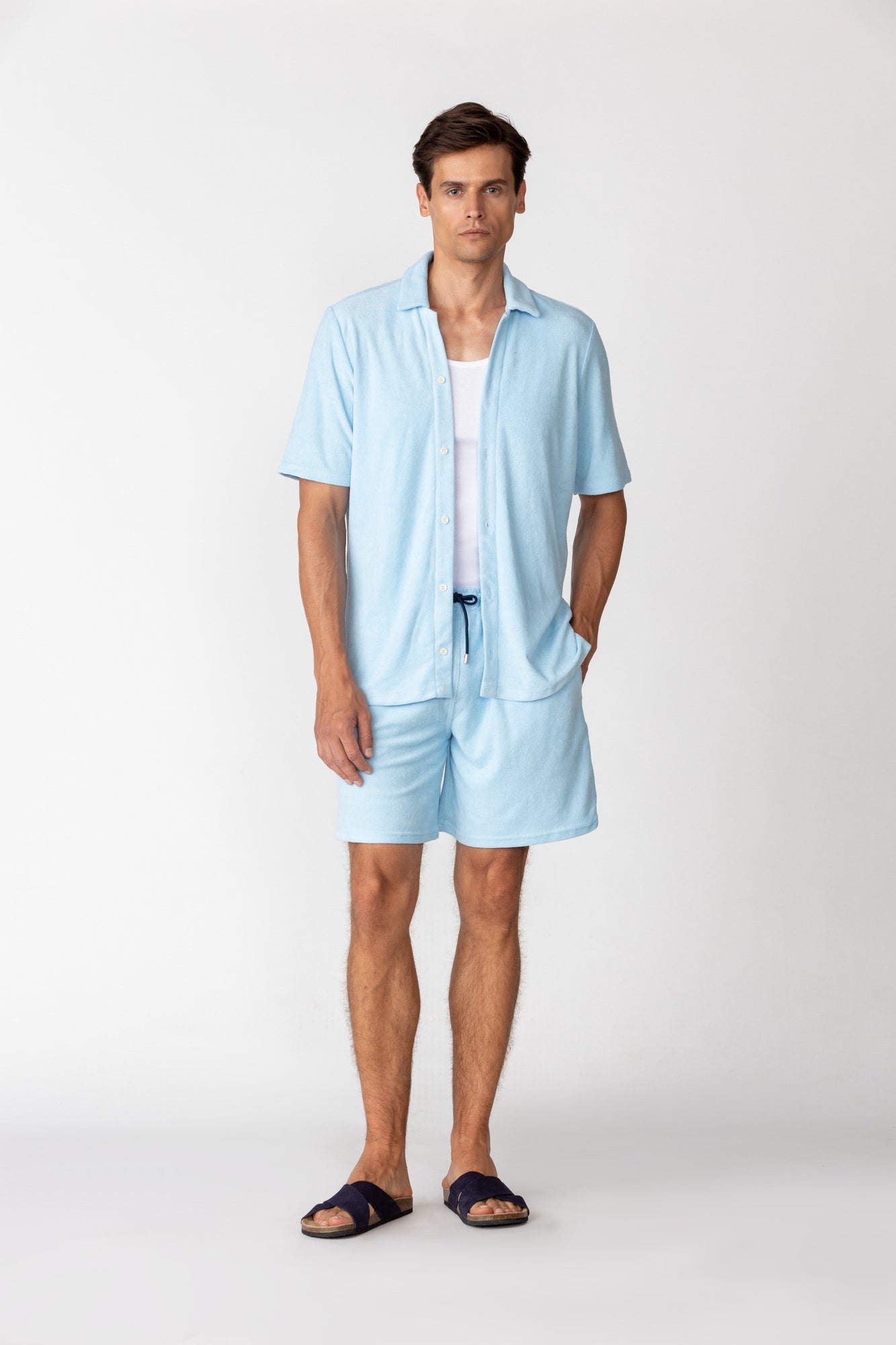 men’s hemp shirt light blue palmar1