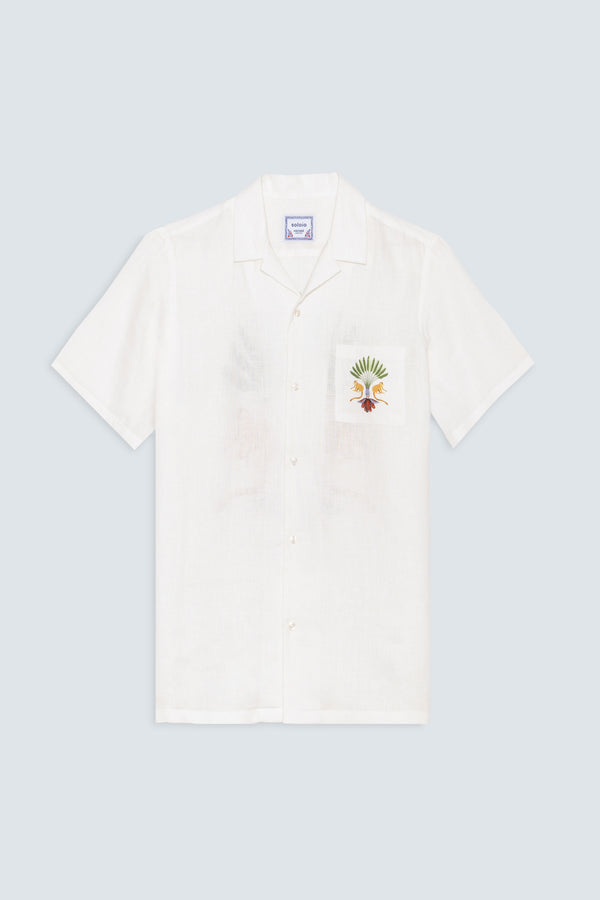 Men's linen shirt large titi