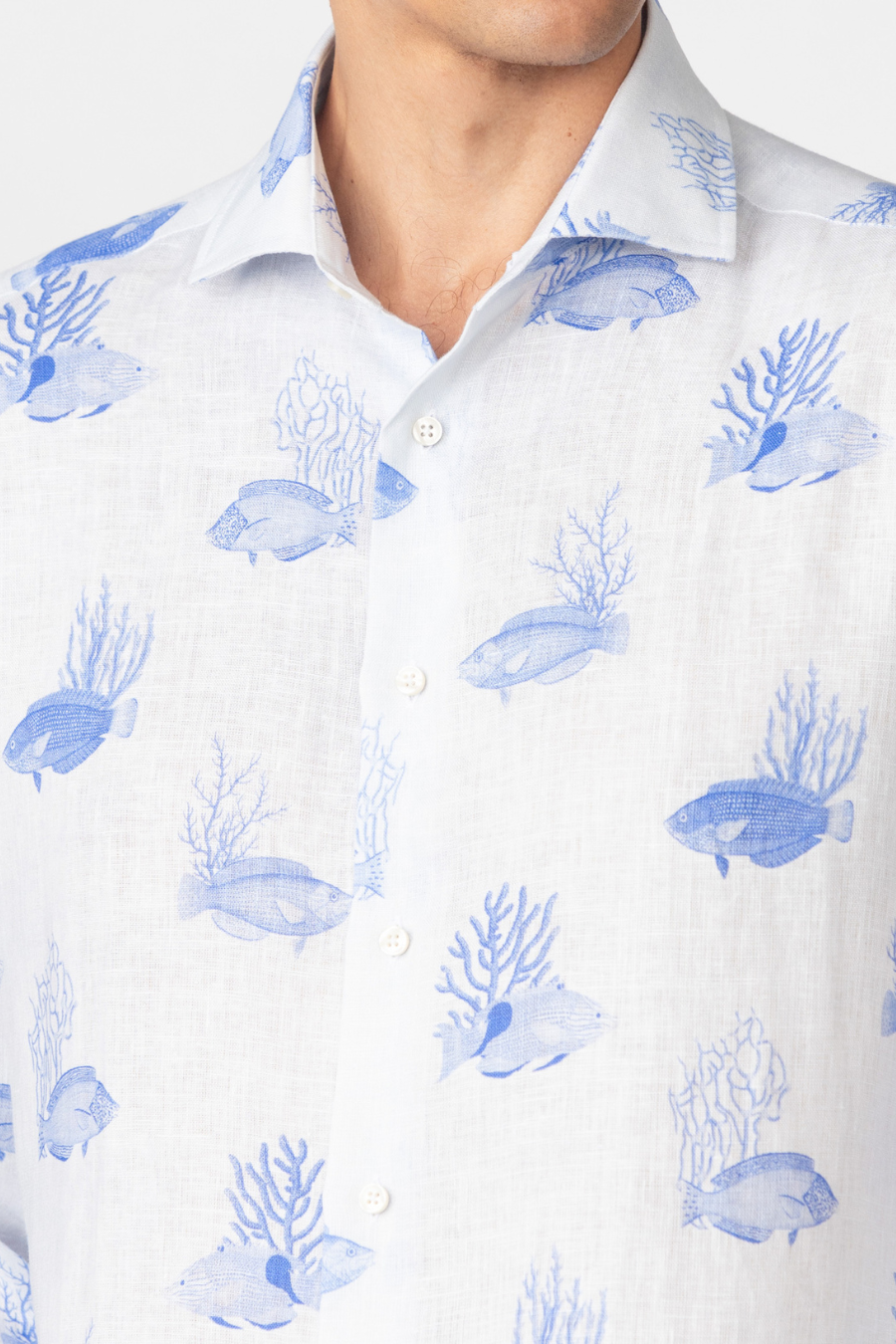 men’s linen shirt light blue leviatan5