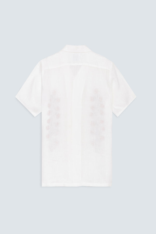 Men's linen shirt red mirzo