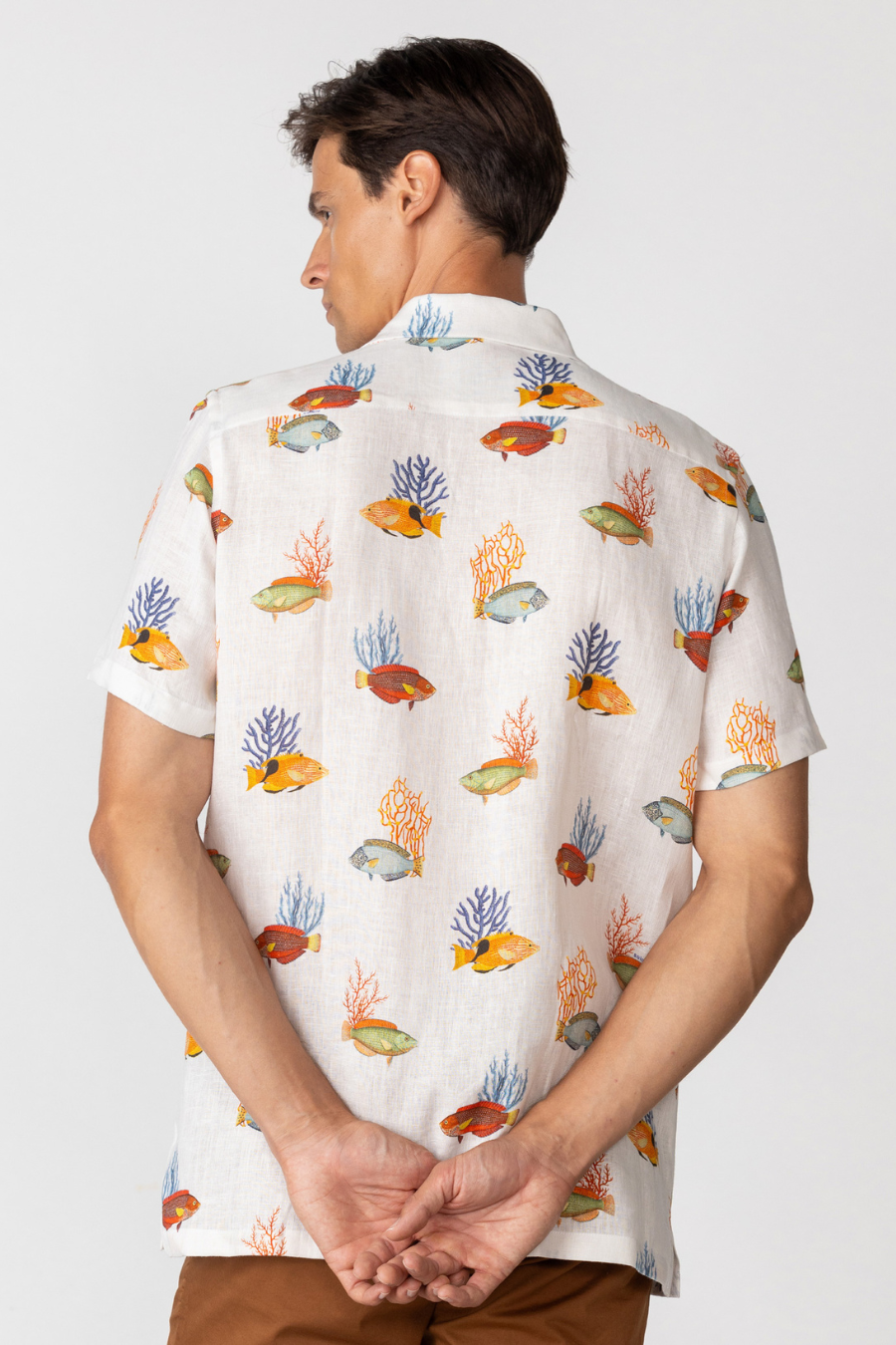 men’s linen shirt white polynesia4