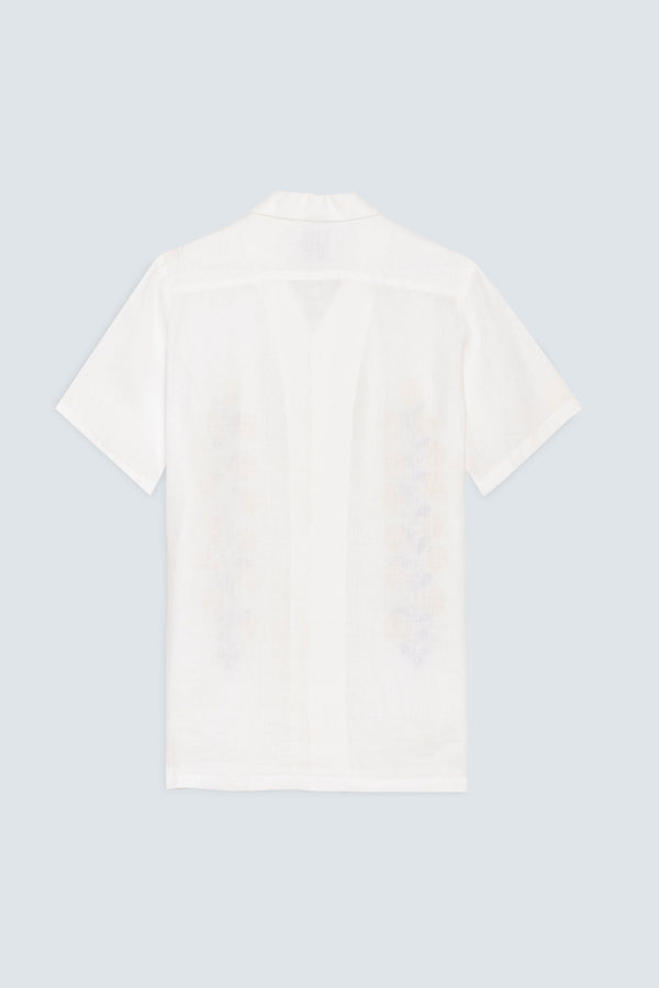 Men's linen shirt yellow mirzo