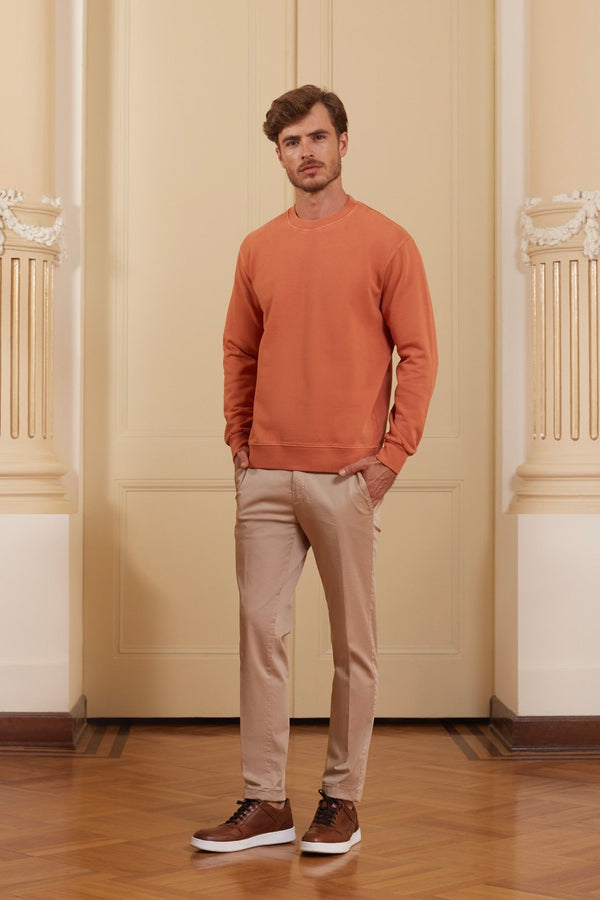 milenario sweatshirt terracotta - soloio