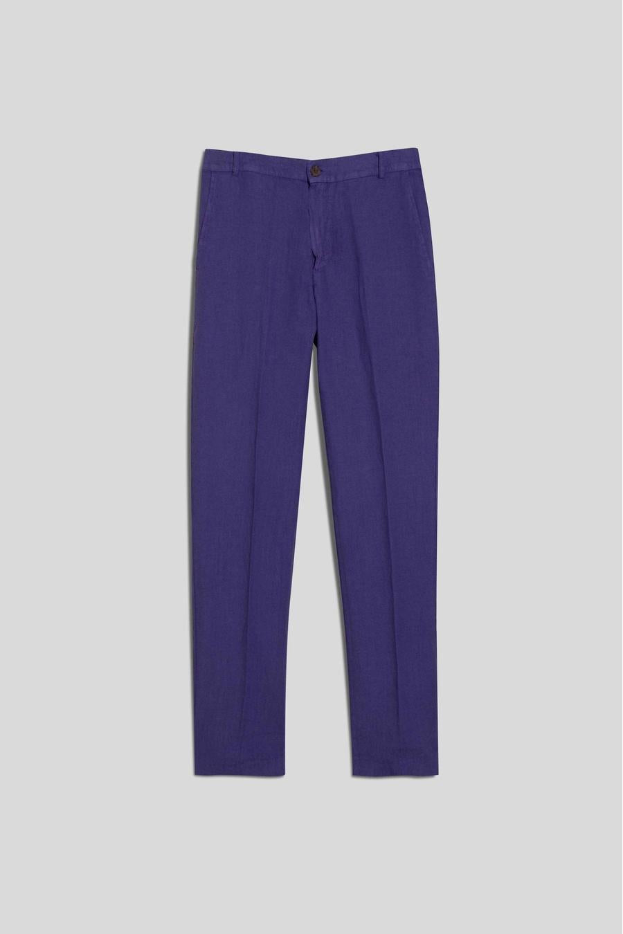 Men's linen pants grape donato