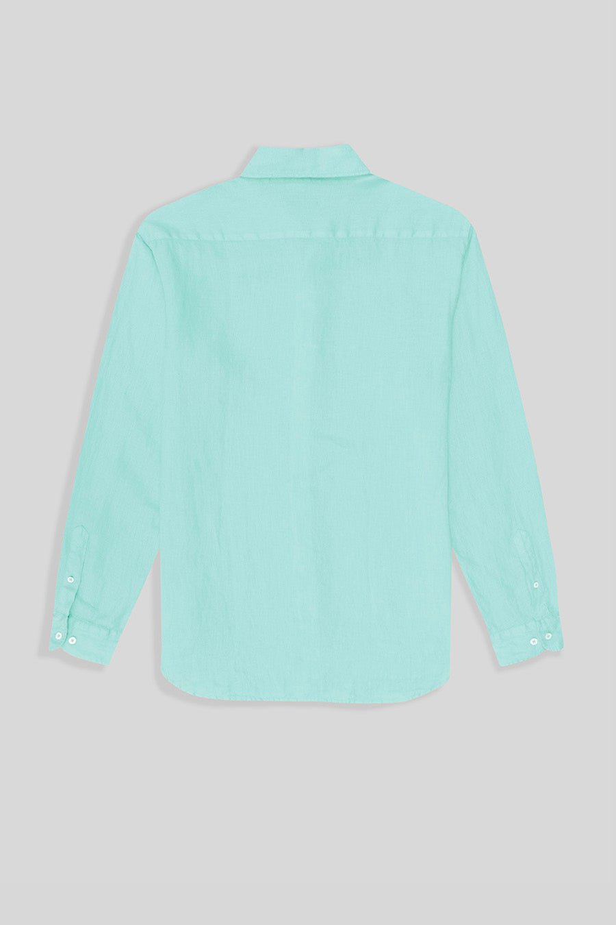 basic linen shirt aquamarine - soloio