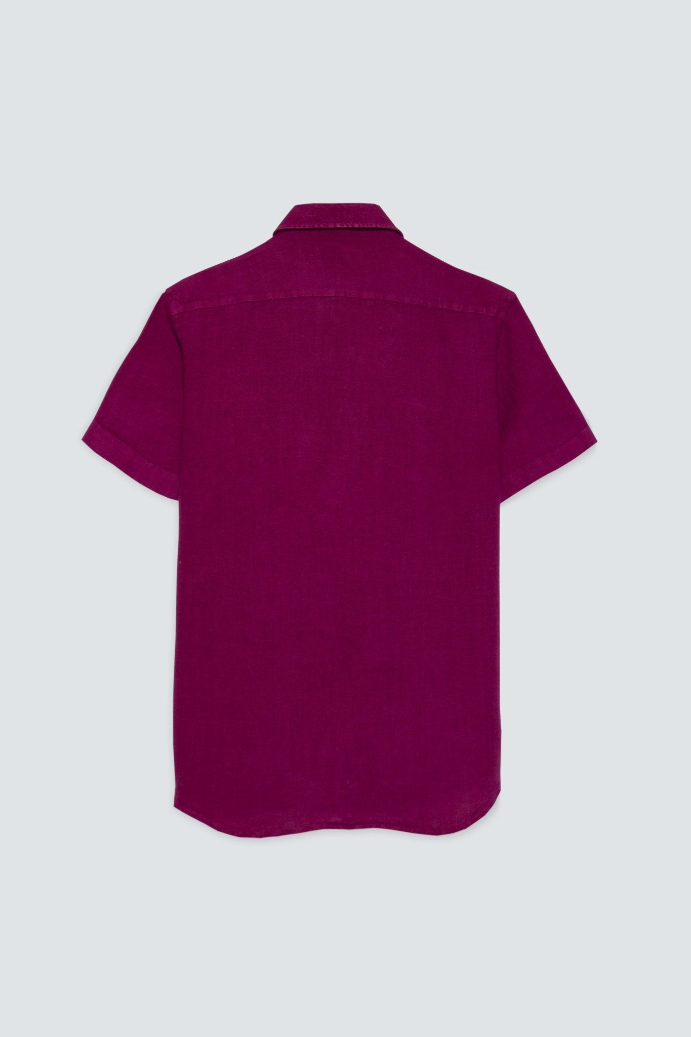 basic linen shirt fuxia mc - soloio