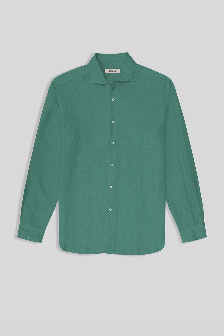 basic linen shirt green persa