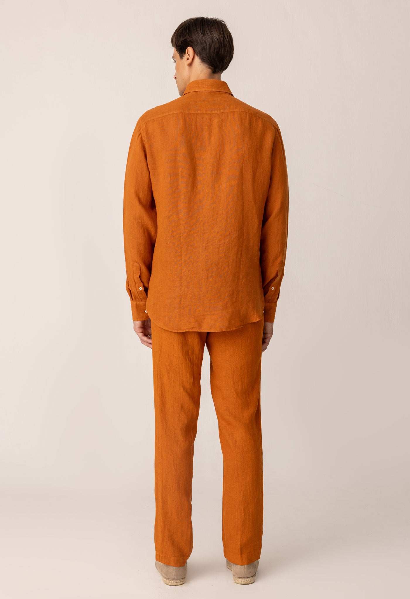 pants linen basic honey