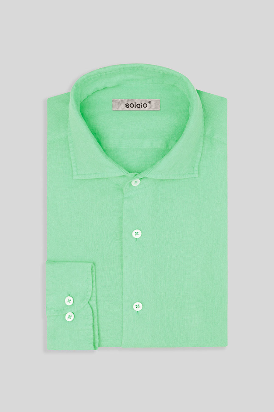 camisa básica de lino honeydew