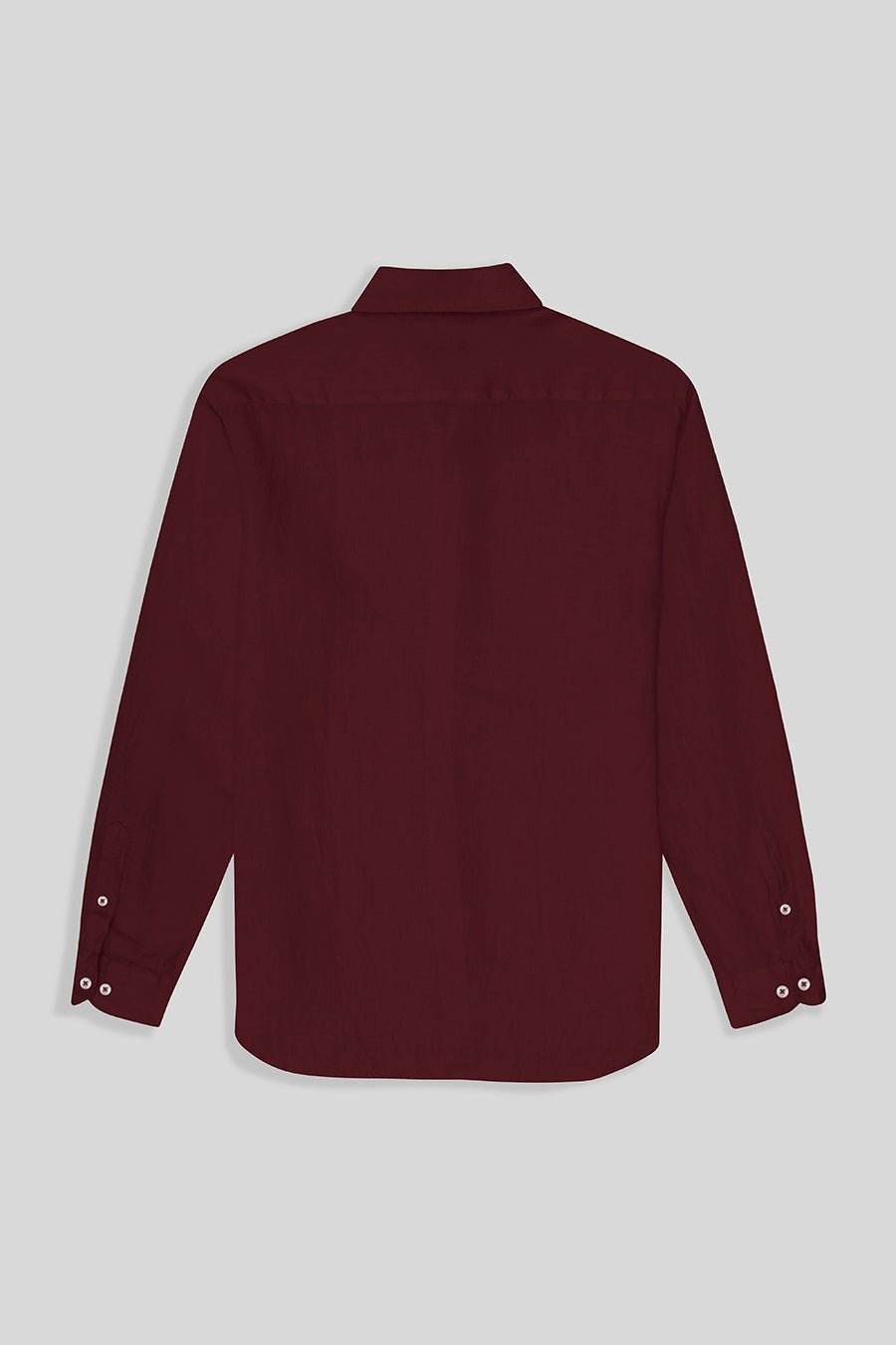 basic linen shirt red wine - soloio