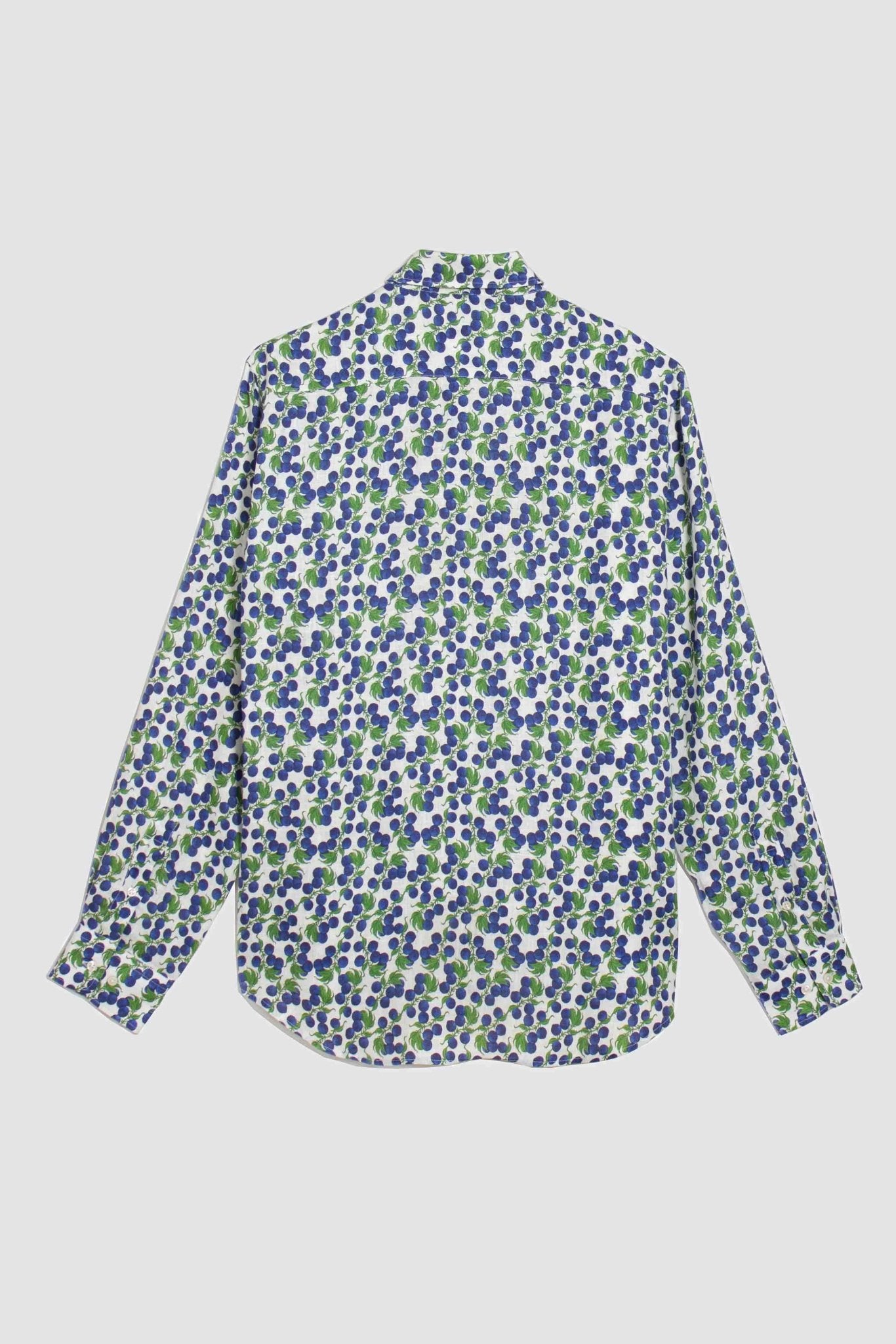 navy gooseberry linen shirt - soloio