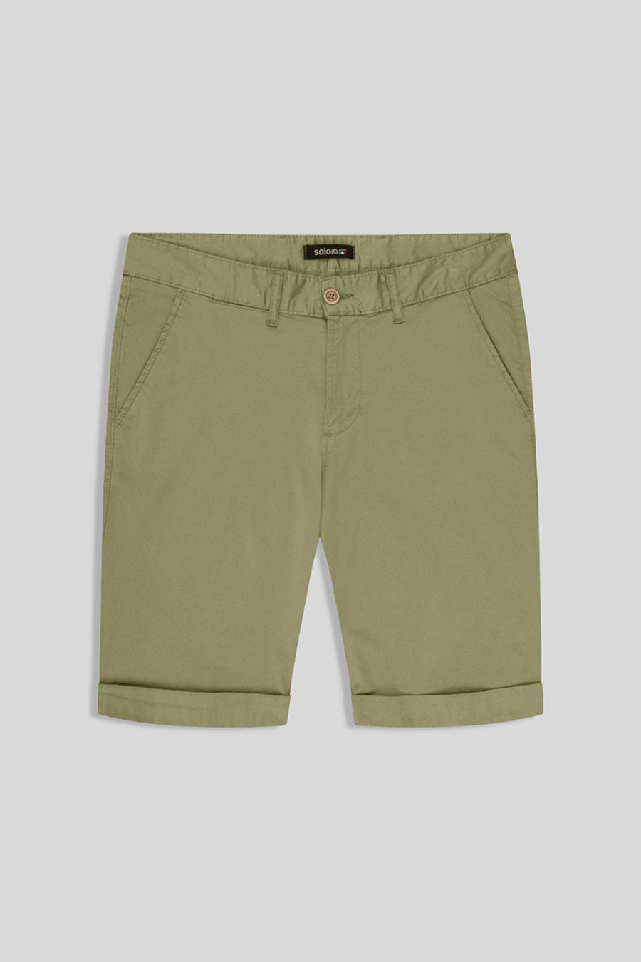 new siena bermuda shorts military green - soloio