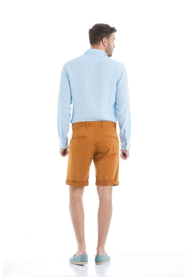 new siena bermuda shorts tobacco - soloio