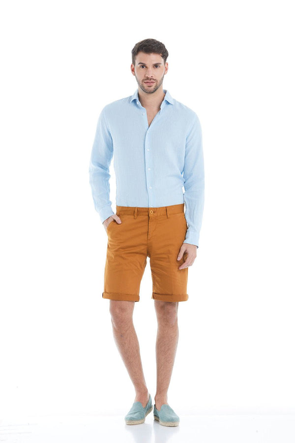 new siena bermuda shorts tobacco - soloio