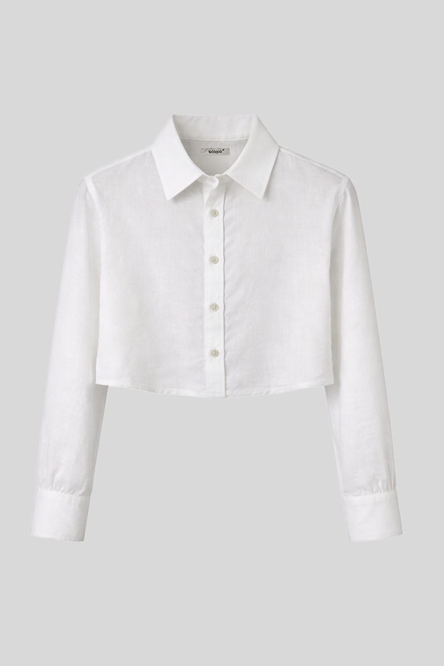 Camisa de lino baku blanca para mujer