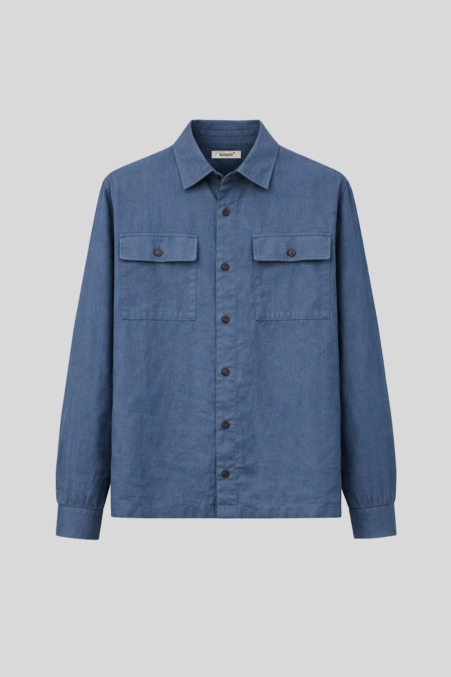 Men's overshirt linen marine