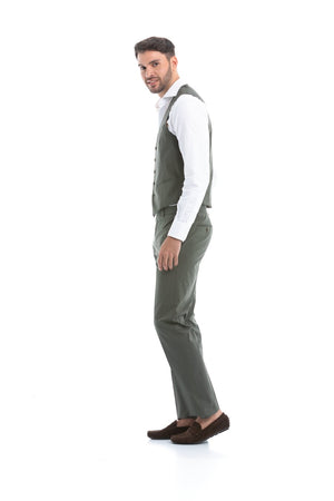 olive green salerno pants - soloio