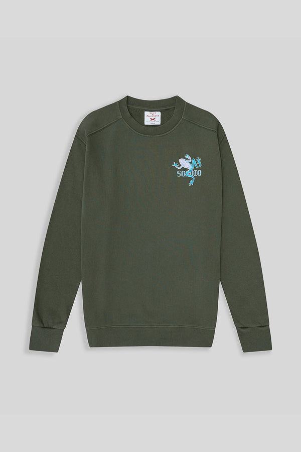 olivine frog sweatshirt - soloio