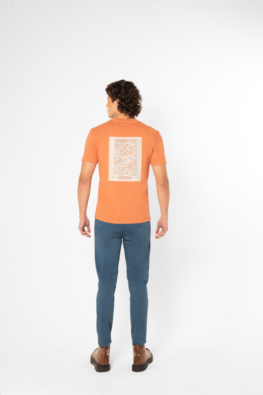 orange pepper stamps t-shirt - soloio