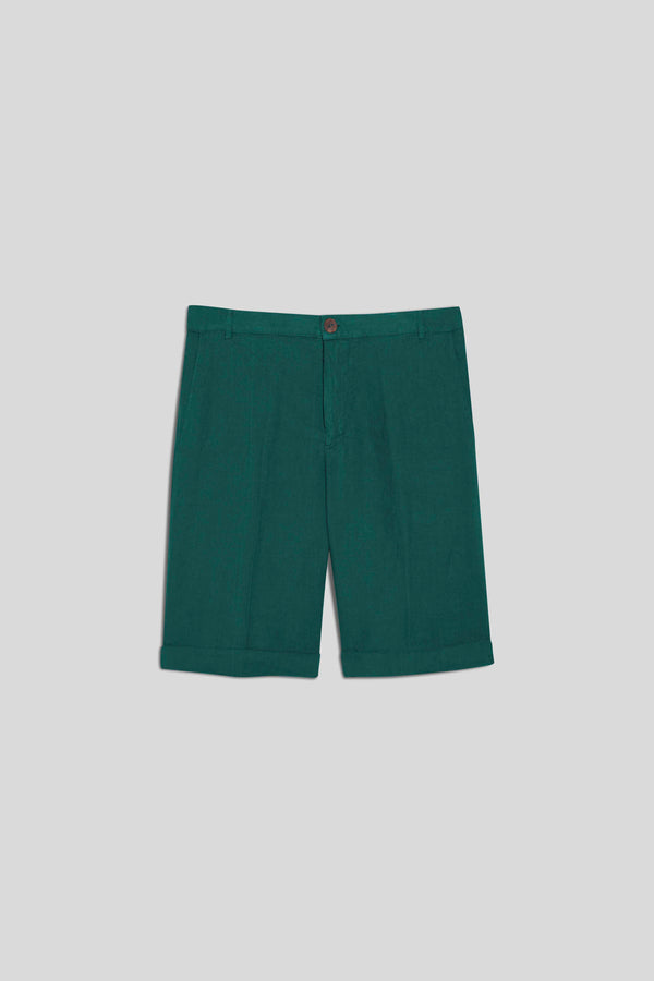 basic linen bermuda shorts alpes