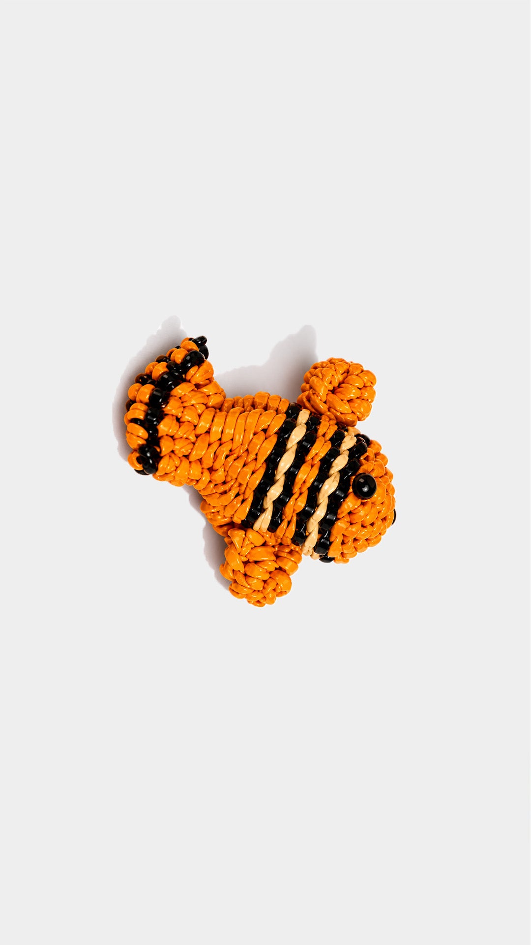 Iraca palm fish and cherries keychain "Cool Mom"