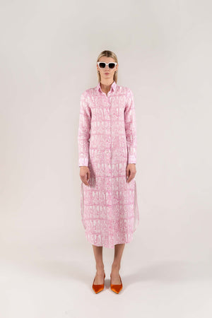 Pink letter dress - soloio