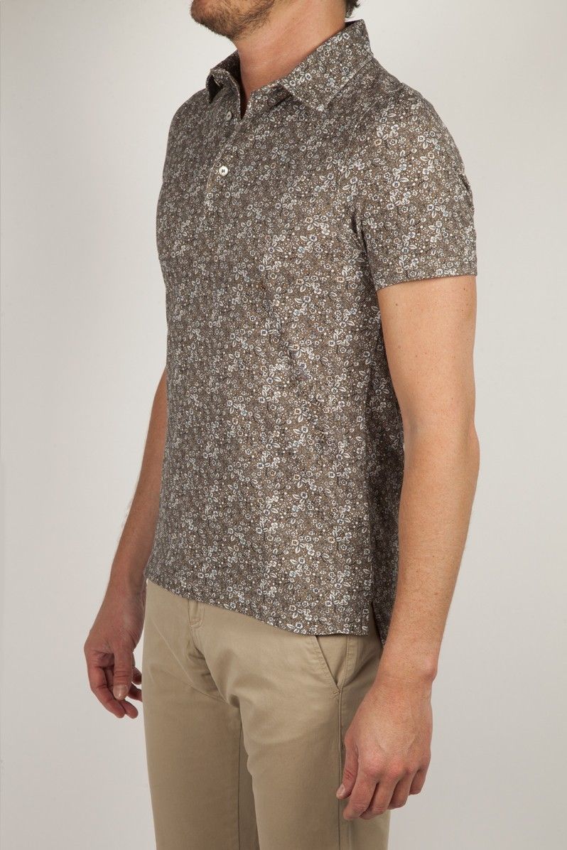 polo shirt pique boutique brown - soloio