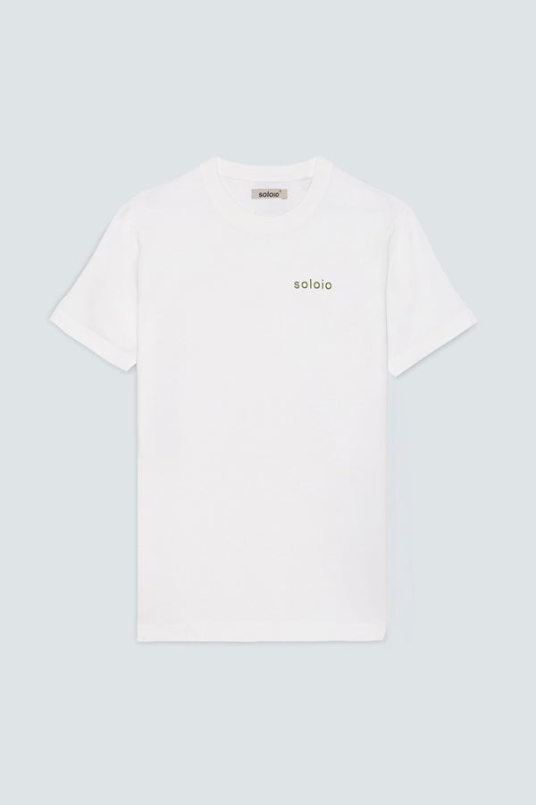 men’s cotton t-shirt white titi
