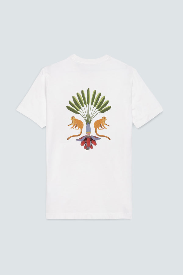 men’s cotton t-shirt white titi