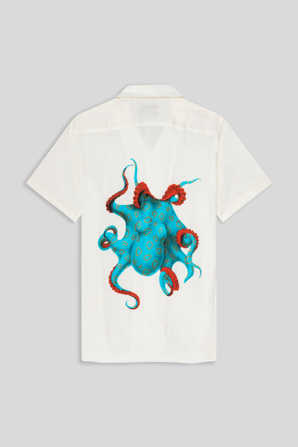 turquoise octopus shirt