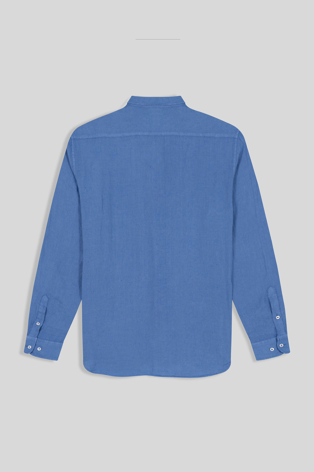 basic linen shirt blue - soloio