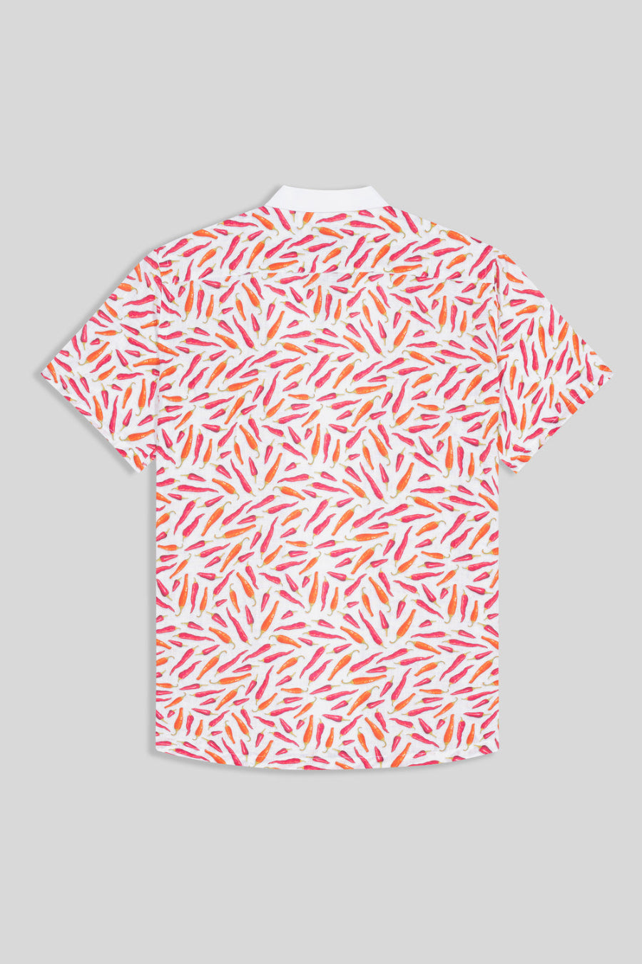 linen shirt in red peppers - soloio
