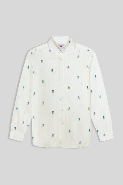 linen shirt with separate pepper crosses s&p ml lichen