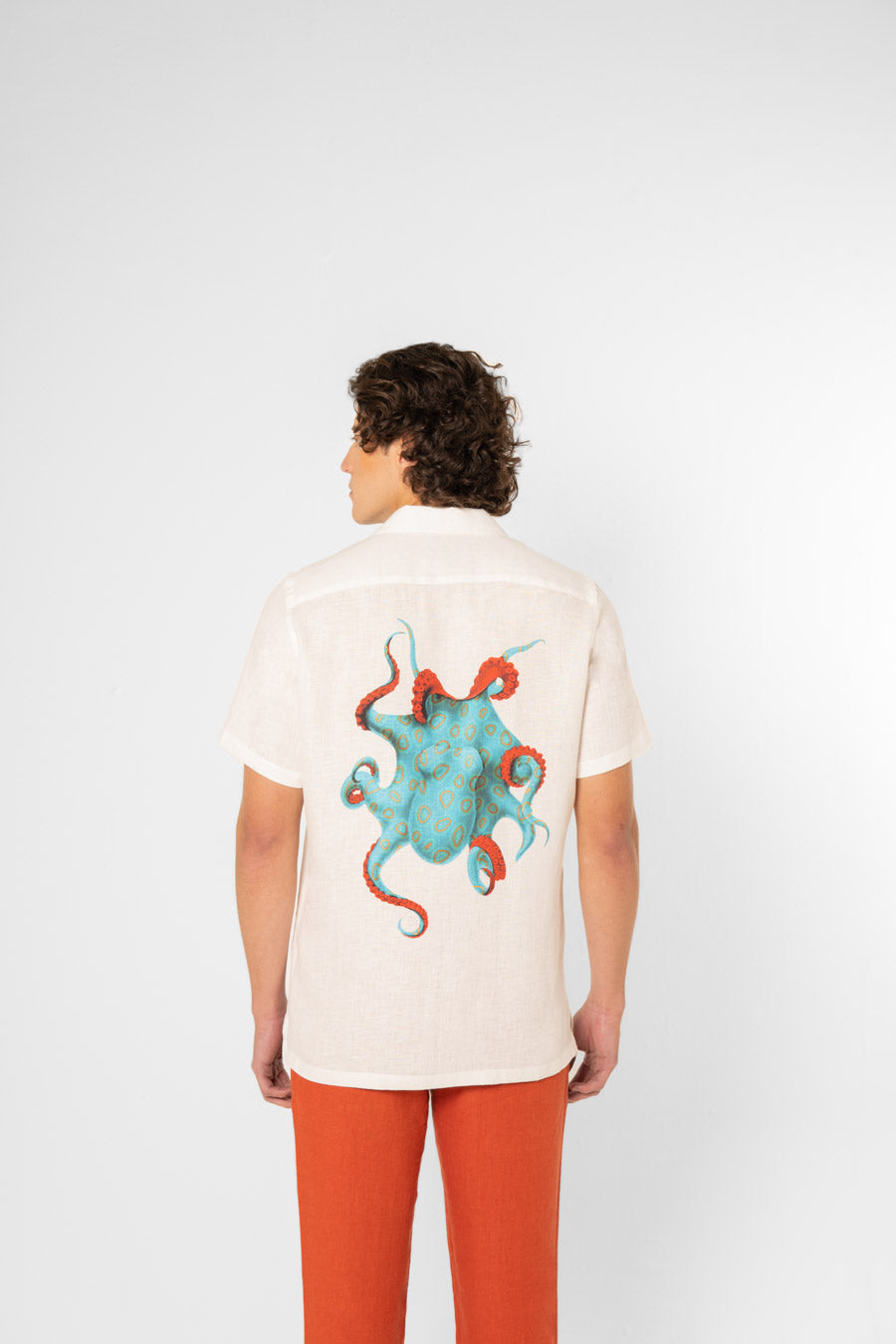 turquoise octopus shirt - soloio