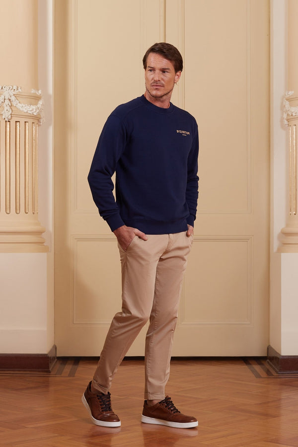 san vitale sweatshirt navy - soloio