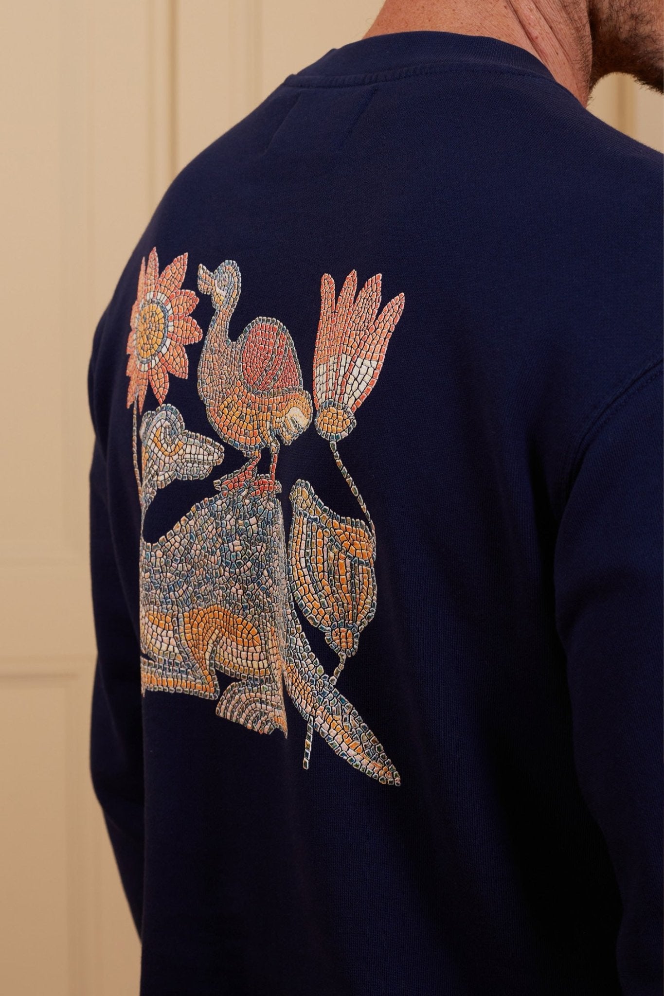 san vitale sweatshirt navy - soloio