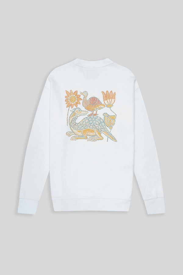 san vitale sweatshirt white - soloio