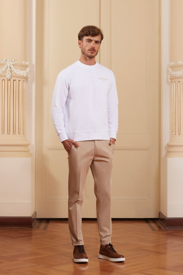 san vitale sweatshirt white - soloio